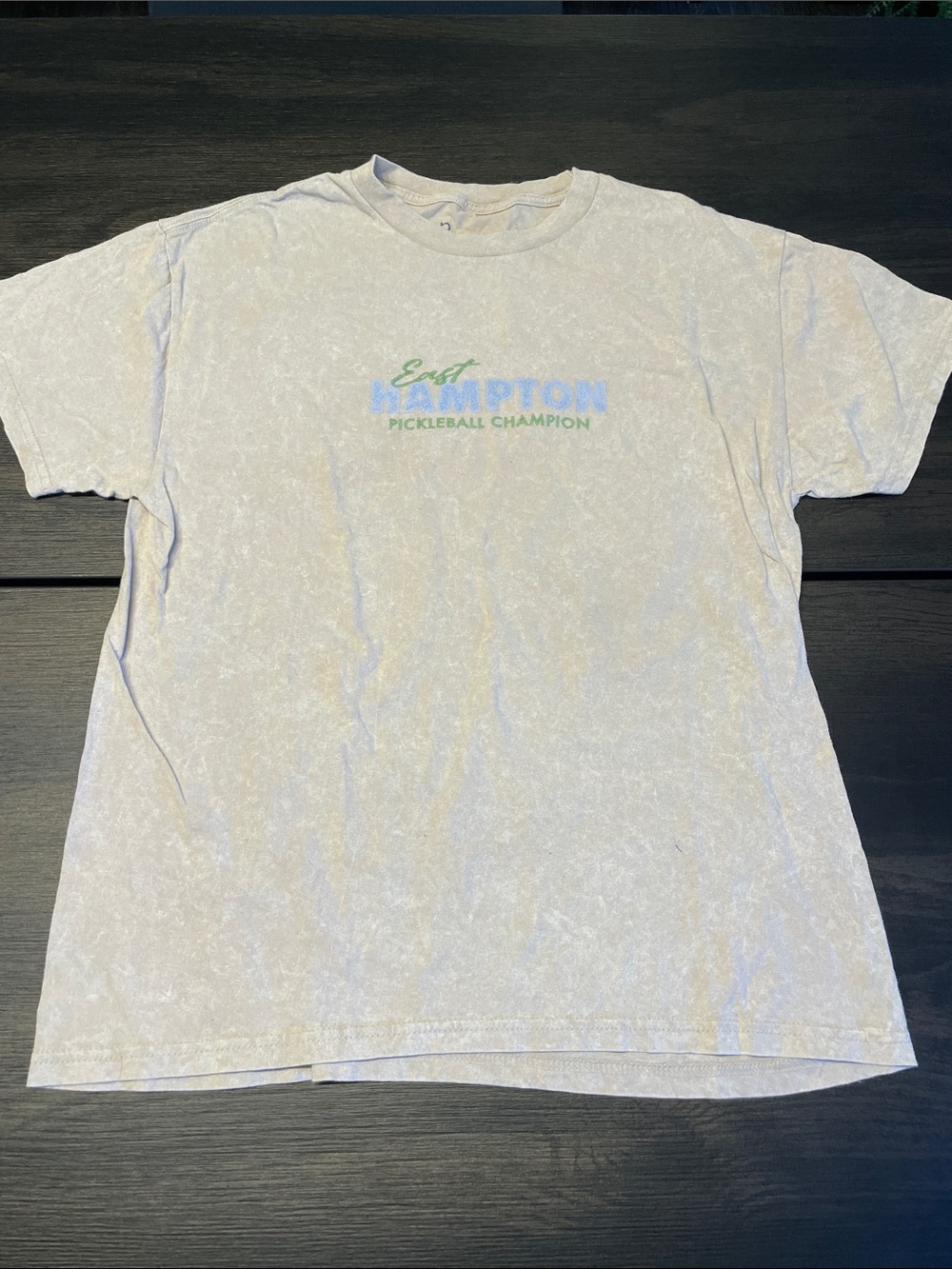 East Hampton Pickleball Champion Short Sleeve Tee - Light Gray